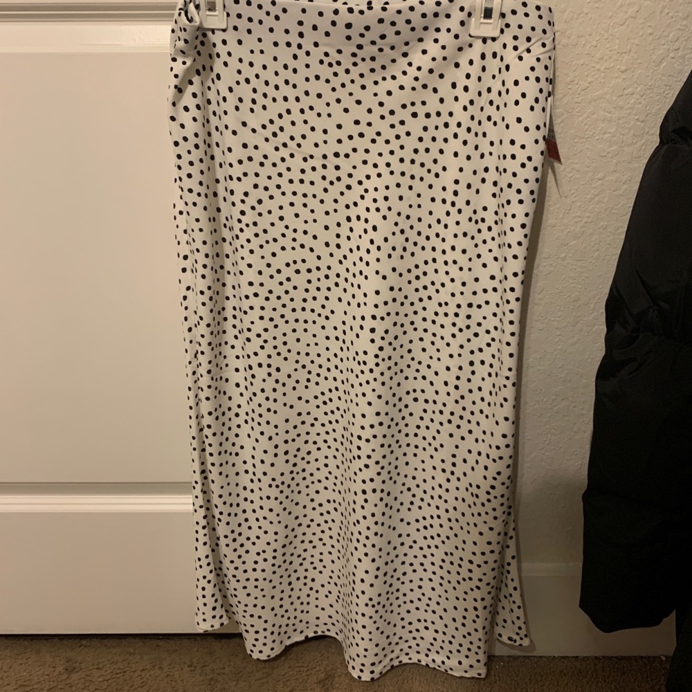 Black & White Polka Dot Skirt